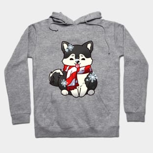 Snowflake Husky Pup Hoodie